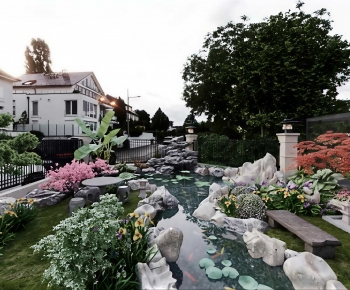 New Chinese Style Courtyard/landscape-ID:566637999