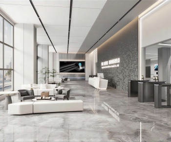 Modern Office Reception Desk-ID:174741983