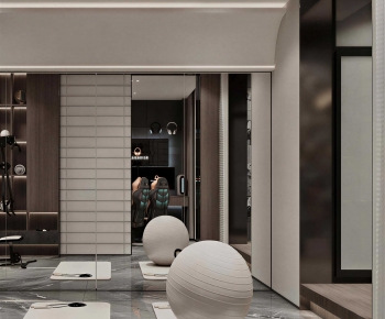 Modern Home Fitness Room-ID:624767075