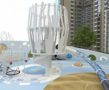 Modern Park Landscape-ID:489124069