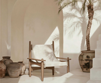 Wabi-sabi Style Lounge Chair-ID:294744016