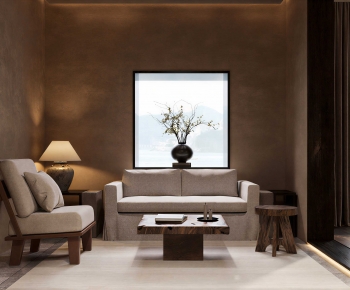 Wabi-sabi Style A Living Room-ID:298913003