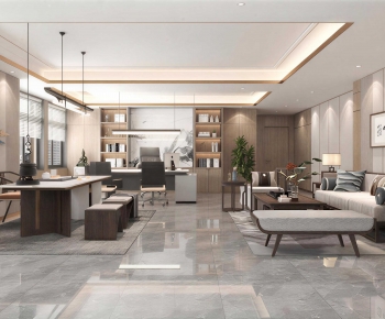 New Chinese Style Manager's Office-ID:649244071