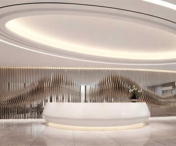 Modern Office Reception Desk-ID:825709102