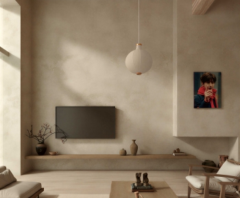 Wabi-sabi Style A Living Room-ID:814735895