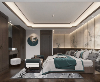 New Chinese Style Bedroom-ID:743546015