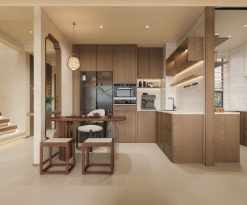 New Chinese Style Open Kitchen-ID:889475117