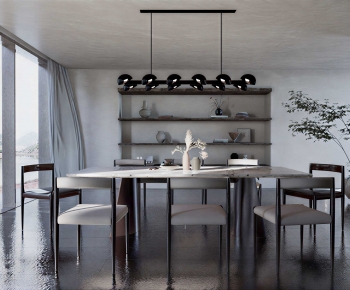 Wabi-sabi Style Dining Room-ID:993550065