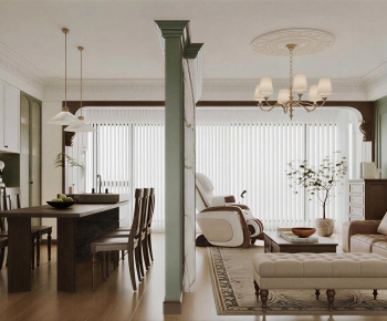 French Style A Living Room-ID:706839683