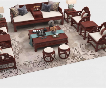 Chinese Style Sofa Combination-ID:180470998