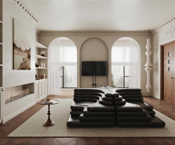 French Style A Living Room-ID:655678999