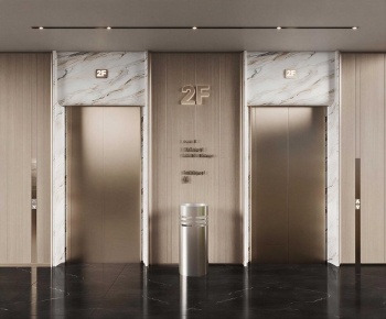 Modern Office Elevator Hall-ID:849164962