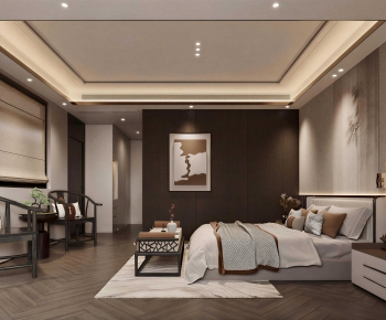 New Chinese Style Bedroom-ID:331810009