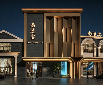 New Chinese Style Facade Element-ID:116199978