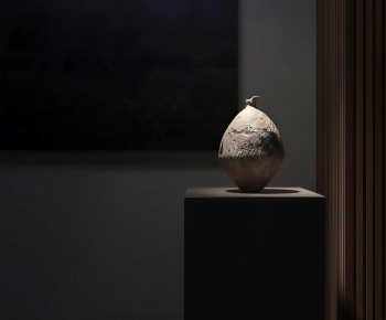 Wabi-sabi Style Clay Pot-ID:135042913