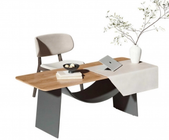 Modern Office Desk And Chair-ID:404721984
