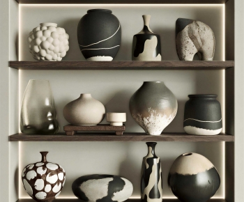 Wabi-sabi Style Clay Pot-ID:591294052