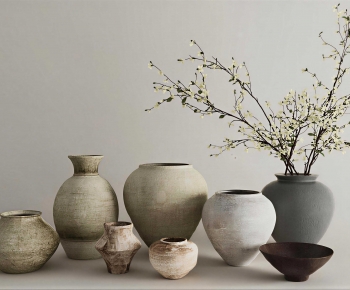 Wabi-sabi Style Clay Pot-ID:702863931
