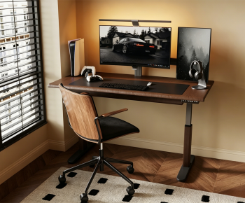 Modern Computer Desk And Chair-ID:868749639