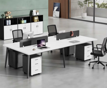 Modern Office Desk And Chair-ID:762480021