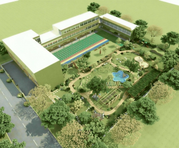 Modern Architectural Bird's-eye View Planning-ID:877620948