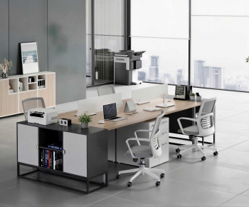 Modern Office Desk And Chair-ID:521148921