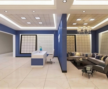 Modern Office Reception Desk-ID:603013042