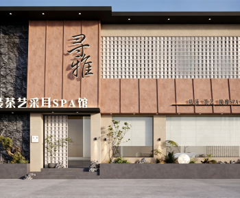 New Chinese Style Facade Element-ID:935540916