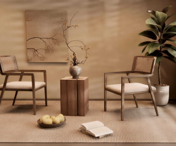 Wabi-sabi Style Lounge Chair-ID:197260483
