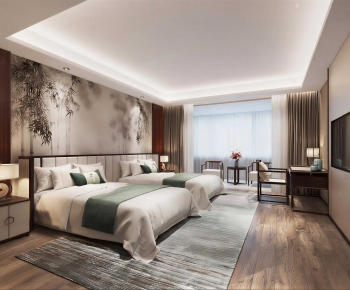 New Chinese Style Bedroom-ID:531929974