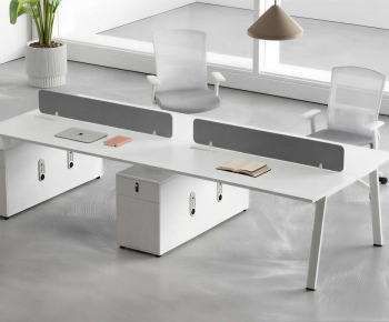 Modern Office Desk And Chair-ID:196556099