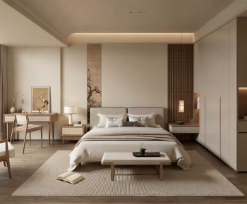 New Chinese Style Bedroom-ID:395890005
