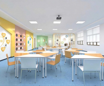 Modern School Classrooms-ID:579325911