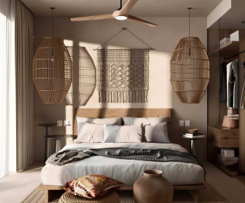Wabi-sabi Style Bedroom-ID:557234051