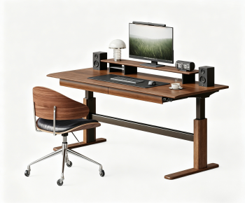 Modern Computer Desk And Chair-ID:333327054