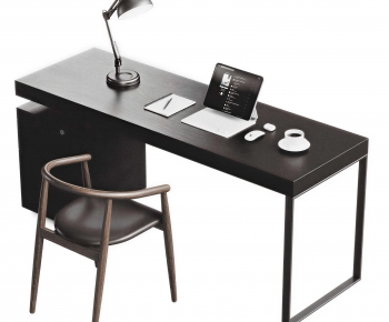 Modern Computer Desk And Chair-ID:901216984