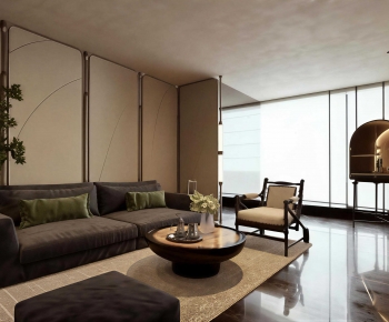 Modern A Living Room-ID:166675092