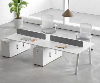 Modern Office Desk And Chair-ID:118638042