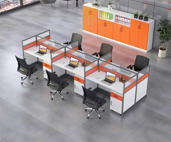 Modern Office Desk And Chair-ID:481369977