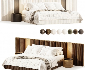 Modern Double Bed-ID:119082931