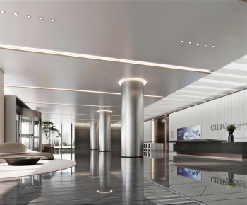 Modern Office Reception Desk-ID:572609901