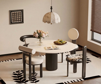 French Style Dining Table And Chairs-ID:533199322
