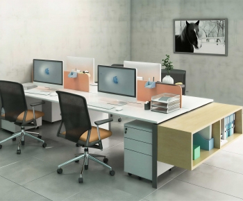 Modern Office Desk And Chair-ID:178388127
