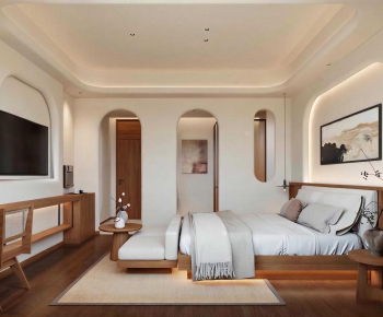 Wabi-sabi Style Bedroom-ID:467634928