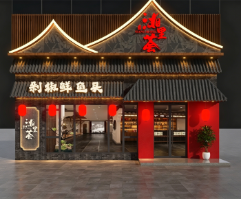 New Chinese Style Facade Element-ID:510322095
