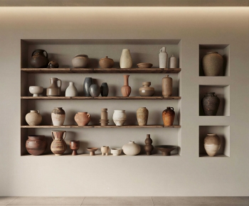 Wabi-sabi Style Clay Pot-ID:825300296