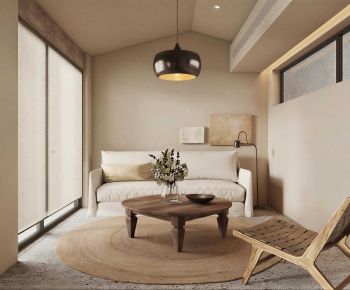 Wabi-sabi Style A Living Room-ID:743200063