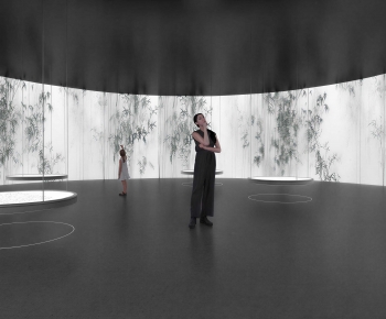 New Chinese Style Exhibition Hall-ID:593175892