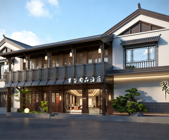 New Chinese Style Facade Element-ID:616970176