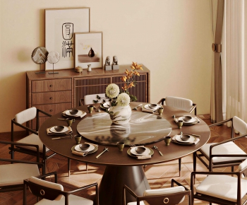 New Chinese Style Dining Table And Chairs-ID:311973095